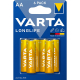 Varta LONGLIFE LR6/AA x 6 batterier (blister)