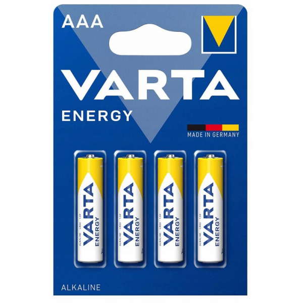 Varta ENERGY LR03/AAA x 4 batterier (blister)