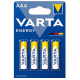 Varta ENERGY LR03/AAA x 4 batterier (blister)